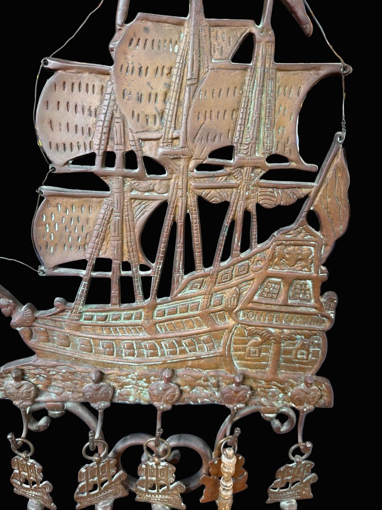 Tall Ship Fireplace Tool Set