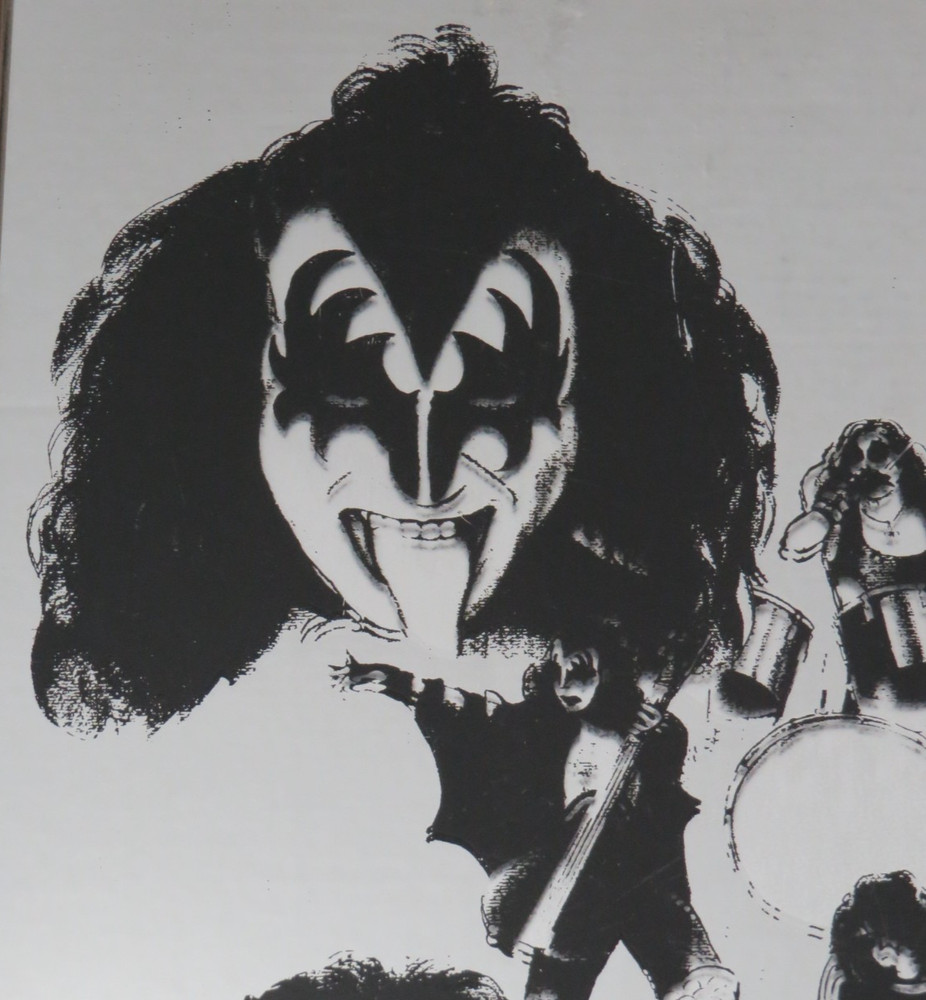 KISS CARNIVAL MIRROR 1970'S RARE LARGE SIZE VERSION