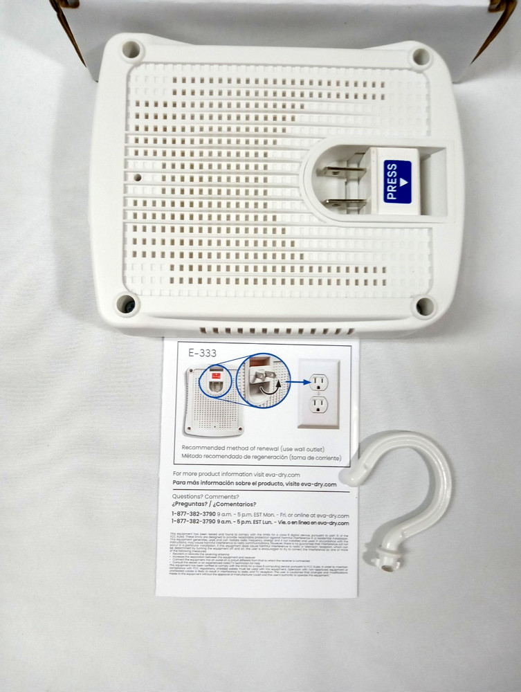 Eva Dry e-333 Mini Dehumidifier New W/Box