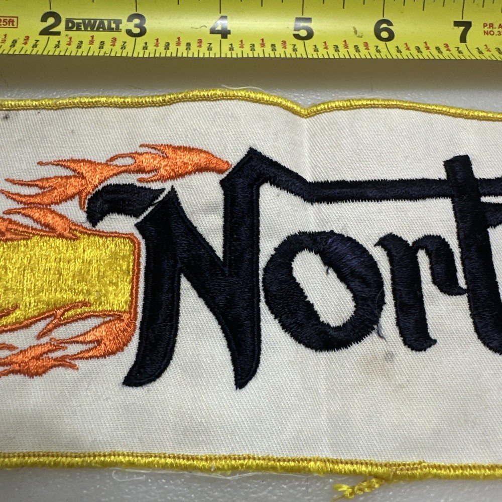 Extra Large 10 1/2” Vintage Norton Motorcycle Patch Commando NOS. Rare