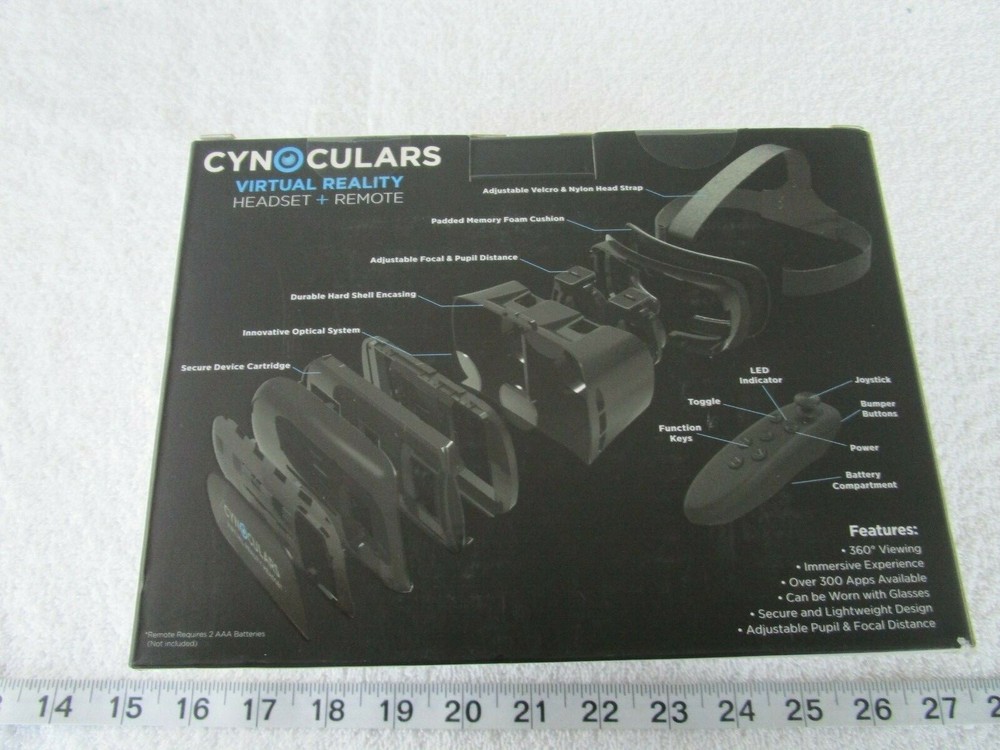 NEW~~~Cynoculars Virtual Reality Headset and Remote!!!