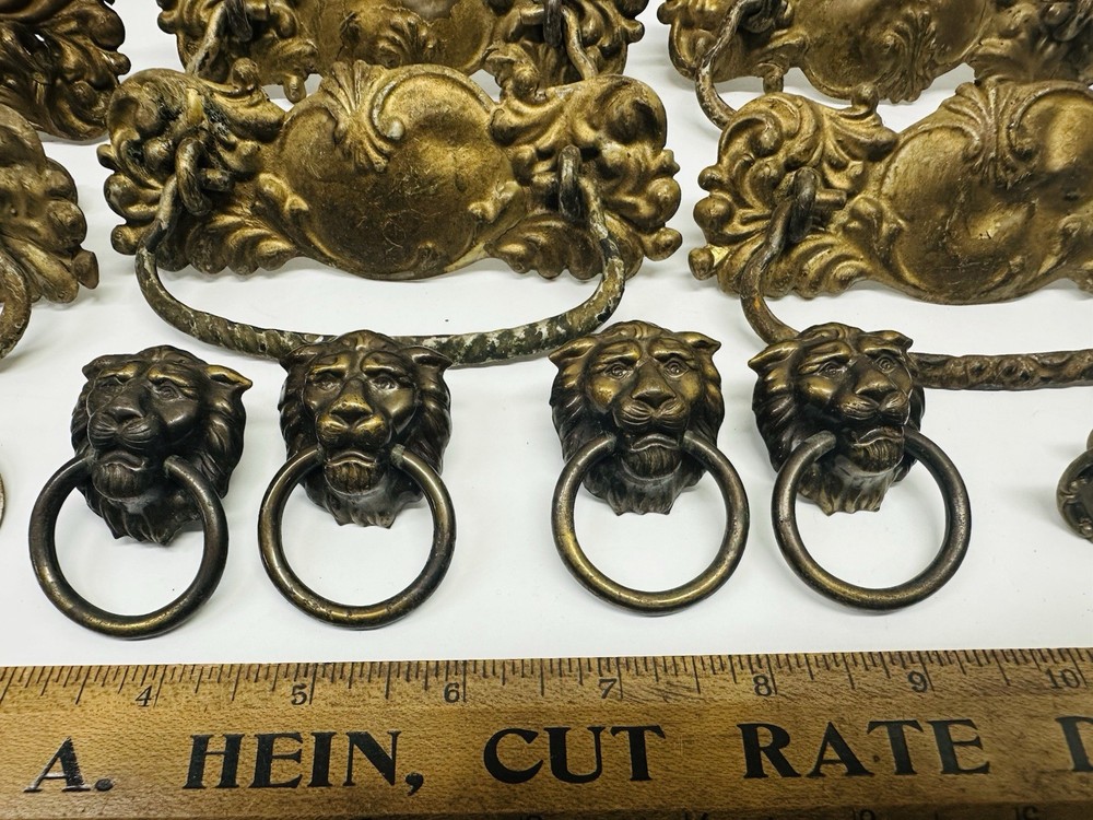 Metal And Brass Handle And Pull Lot