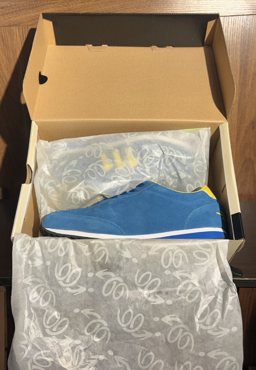 US 10 Fallout Vault Tec 111 Sneakers Bethesda Blue Suede NIB NEW IN BOX