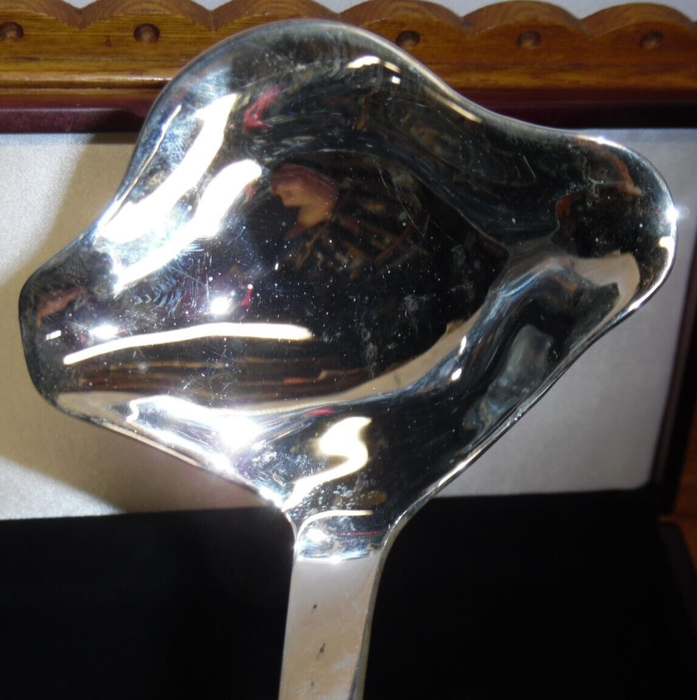 Tarnished Wallace Silversmiths Silverplate Punch Ladle - WAS178