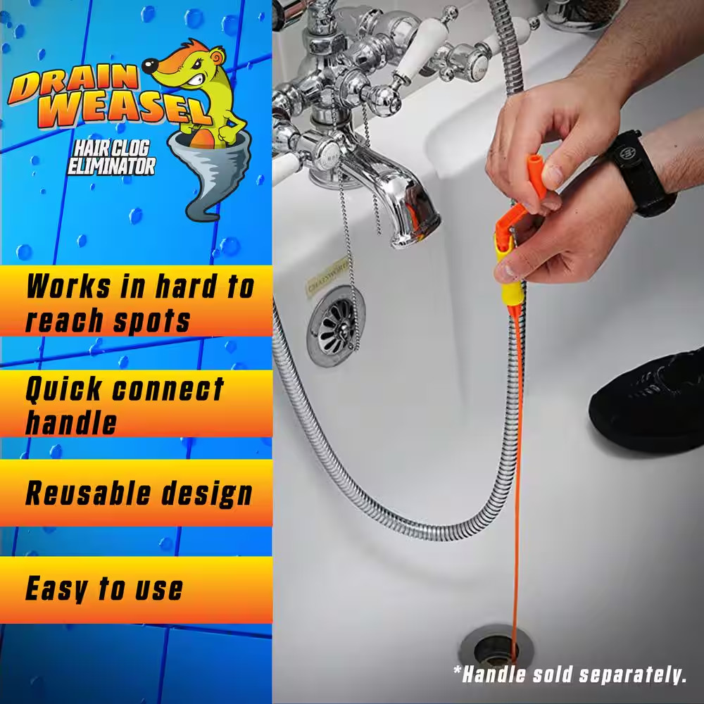 Drain Weasel Refill for Drain Cleaning (12-Pack)