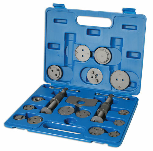 Laser 3835 Brake Caliper Rewind Tool Kit - 18 piece