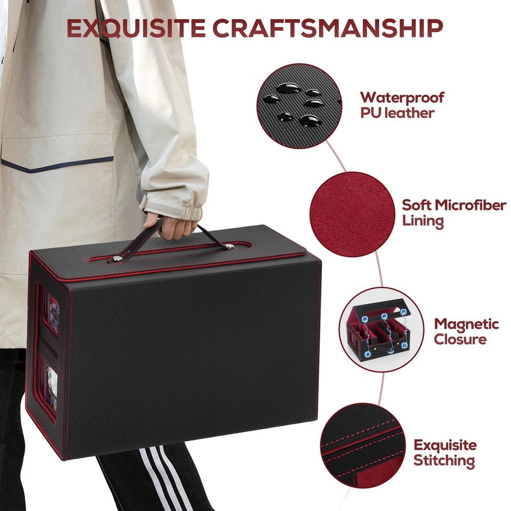 Trading Card Storage Box for MTG, MTG commander deck box，Multi-purpose Deck C...