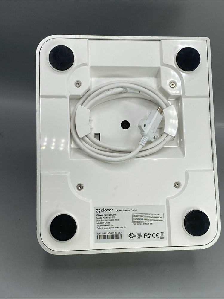 Clover Station P501 Receipt Printer – White – Tested & Working