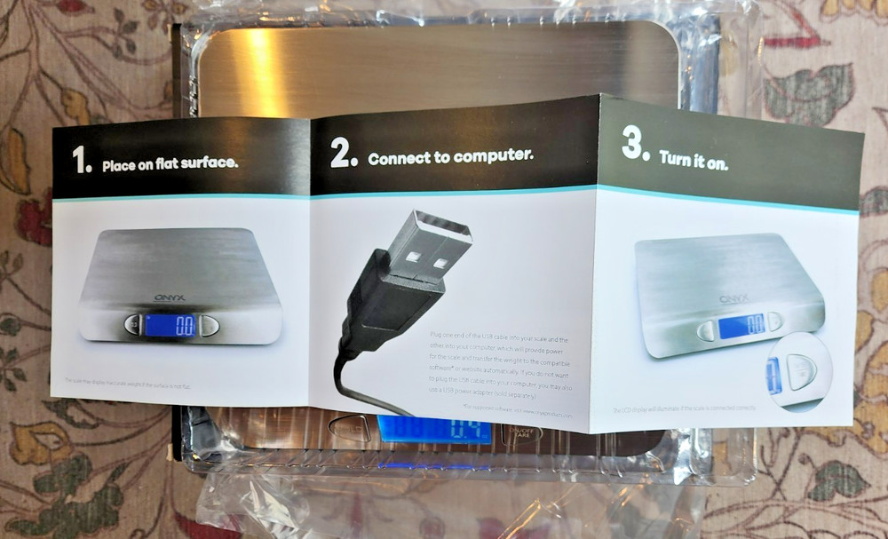 Onyx 70 lb Digital Postal Scale Compatible stamps.com Software LCD USB NIB