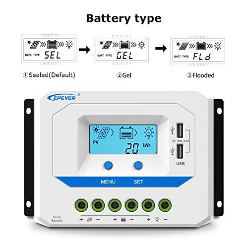 Solar Charge Controller 12V/24V Auto Working PWM Solar Panel Charge 10A