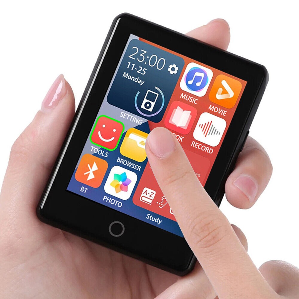 Ultra-thin Full Screen MP3 Player Portable Bluetooth Touch Music Player