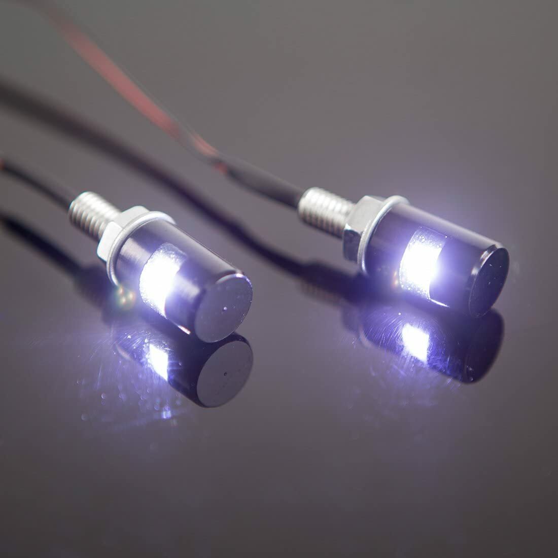 2x License Plate Light,Tag Screw Bolt Lamp,12V White LED Bulb for Car Motorcycle