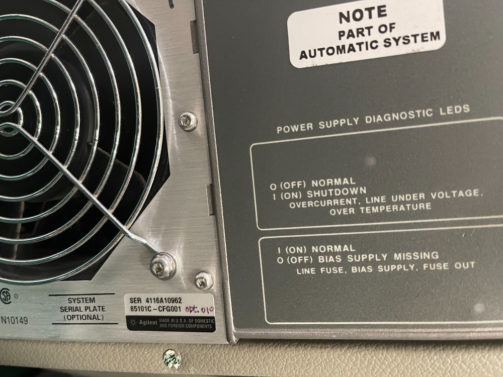 HP Agilent 8510C LCD Display Processor for Network Analyzer System _4116A10962