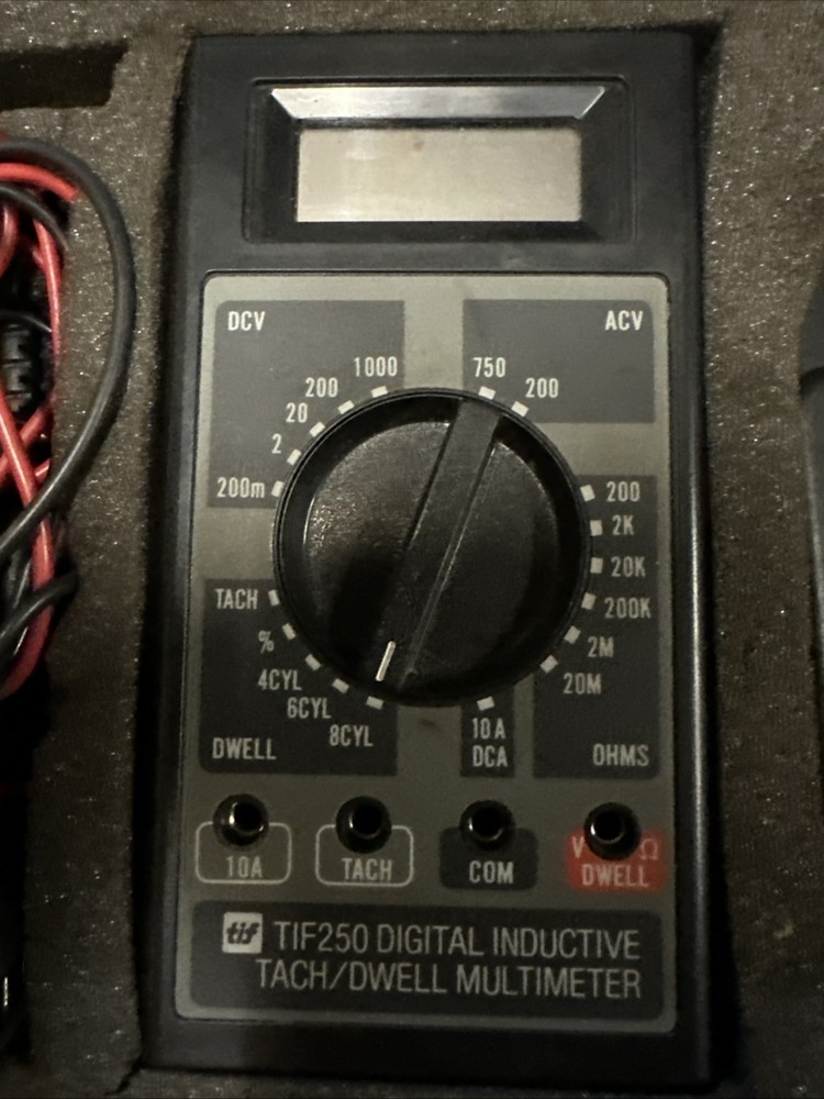 TIF 250 Digital Inductive Tach/ Dwell Multimeter In Case