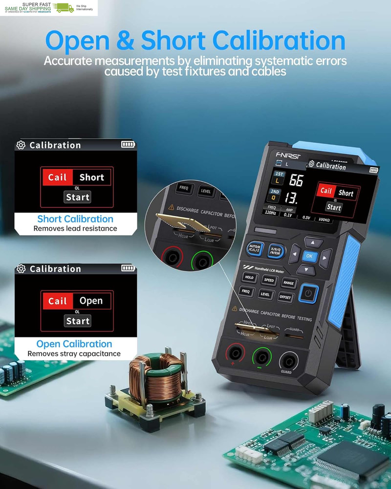 Counts Resistor Inductor Capacitor Tester, Auto Component Detect, Measures Esr/Q