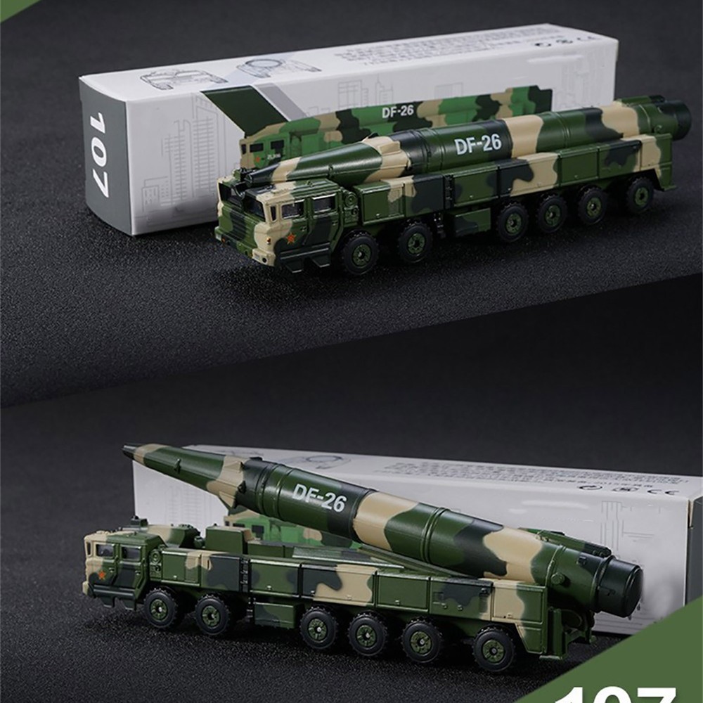 1/100 Dongfeng 26 Nuclear & Constant Missile Vehicle Model Simulation Collection