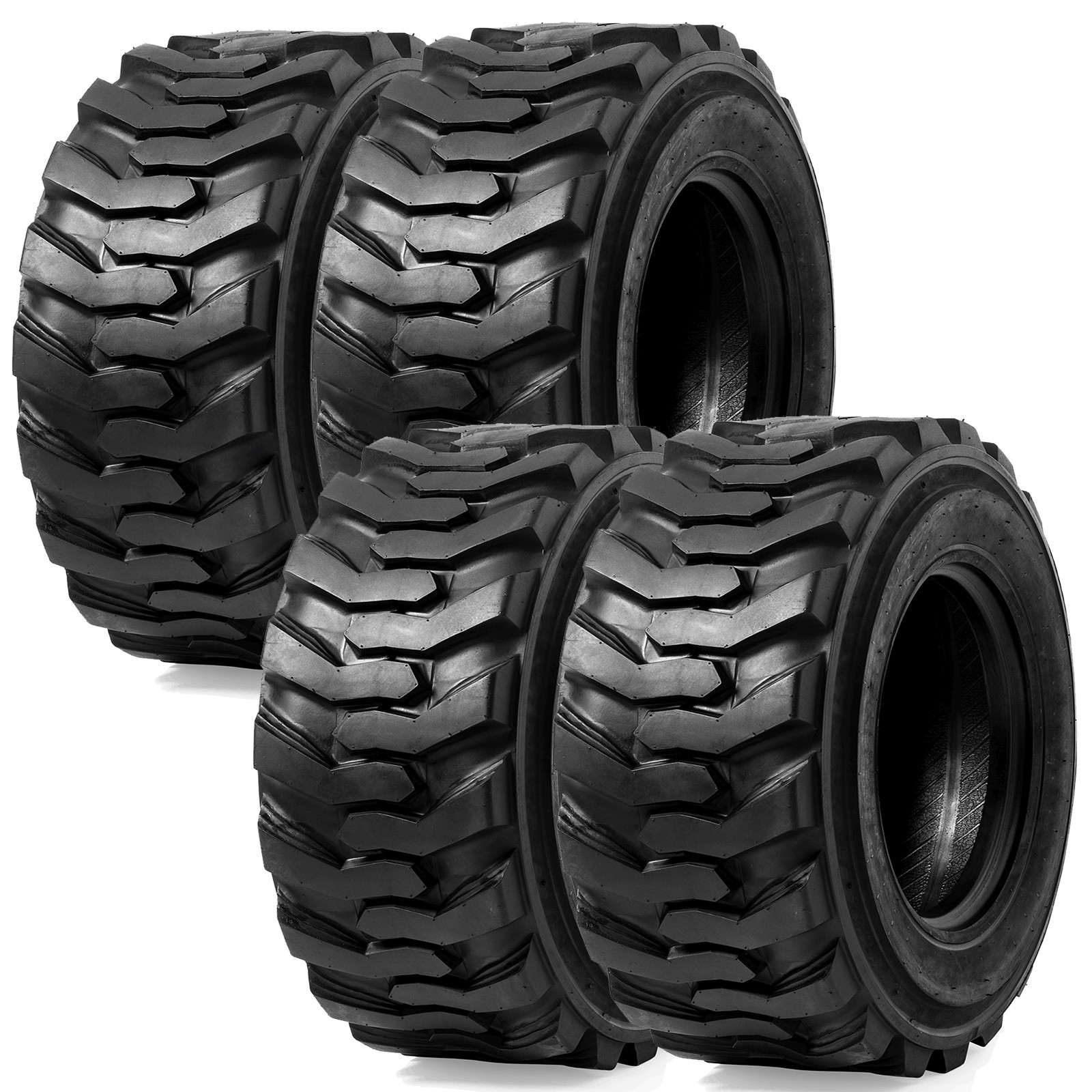 4 10-16.5 SKS Tires 10x16.5 Skid Steer Loader Tire 10PR Upgrade Industrial Grade