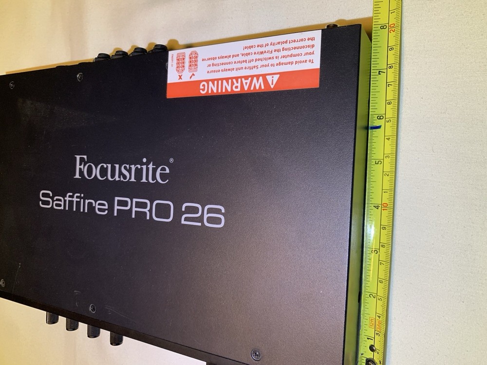Focusrite Saffire PRO 26 Firewire Digital Audio Interface Power Cords WORKING