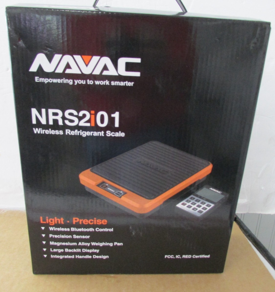 NAVAC Refrigerant Scale Bluetooth Handheld Display Wireless NRS2i01 *NEW*