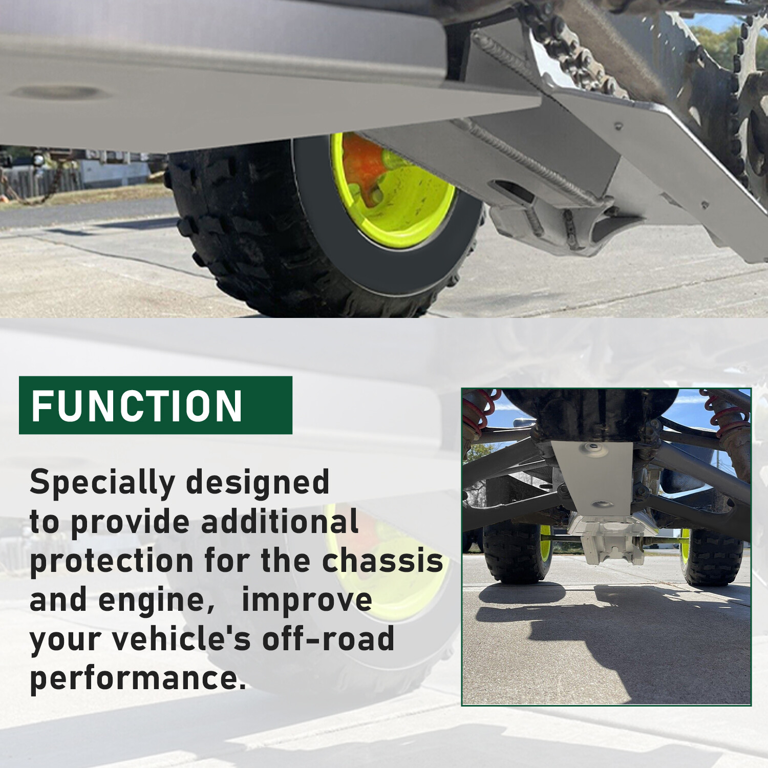 Full Chassis Glide Frame Swing Arm Skid Plate For Honda TRX 400X 400EX 1999-2014