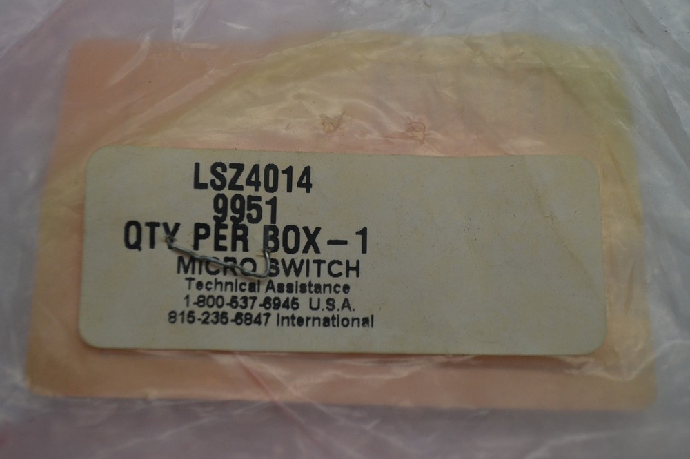 MICROSWITCH LSZ4014 SWITCH ACTUATOR NSMP