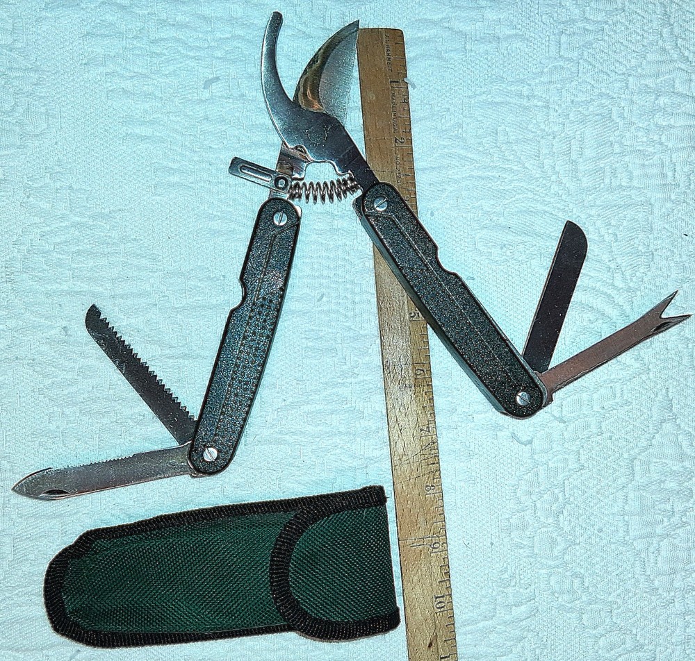 Pruning Shears With Sheath,8" Long, 4.5" Folded