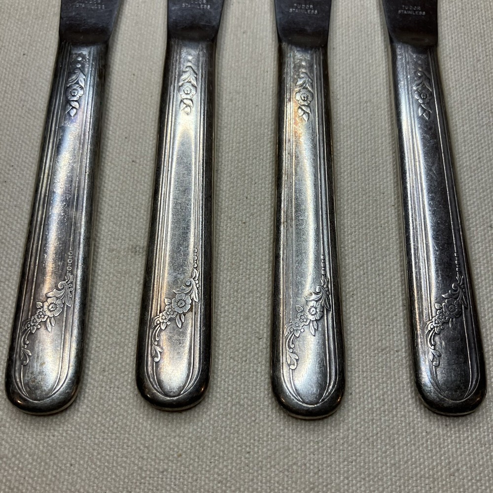 Oneida Community Tudor Plate Queen Bess II Flatware Lot 10 Pieces