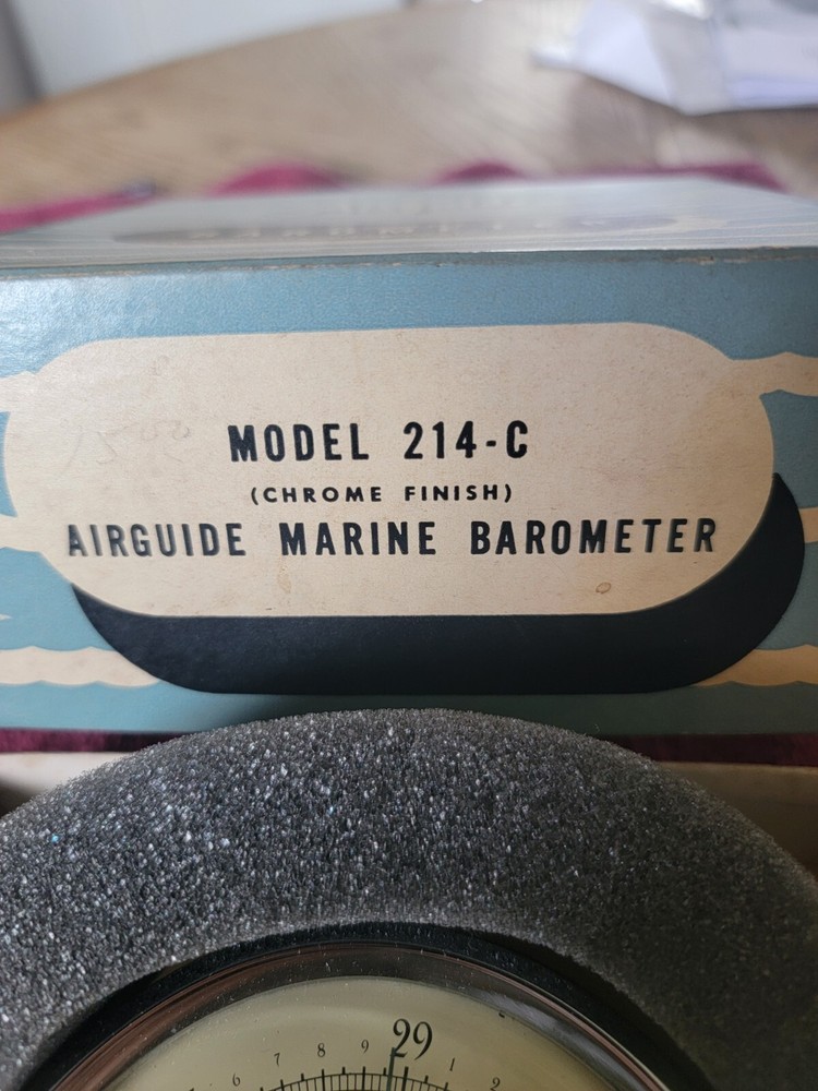 Vintage NOS Airguide Model 213-C Barameter