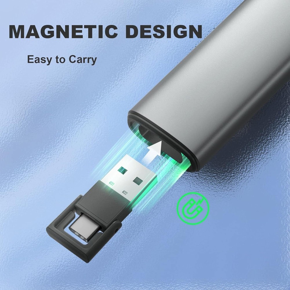 Rechargeable Green Laser Pointer & Wireless Presenter Remote for Keynote/PPT