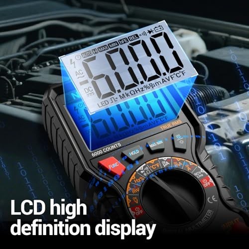 Multimeter,TRMS 6000 Counts Magnetic Digital 6000 Counts(Combination Kit)