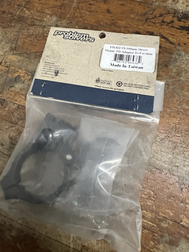 Problem Solvers Direct Mount Front Derailleur Adapter 34.9mm 100mm 38.5mm Offset