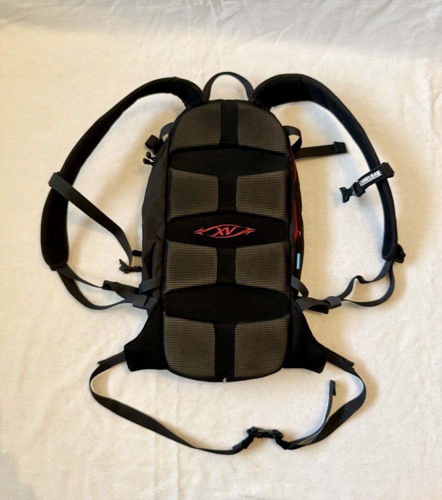 Camelbak M.U.L.E. Hydration Backpack Black/Red With Water Bladder 70oz.