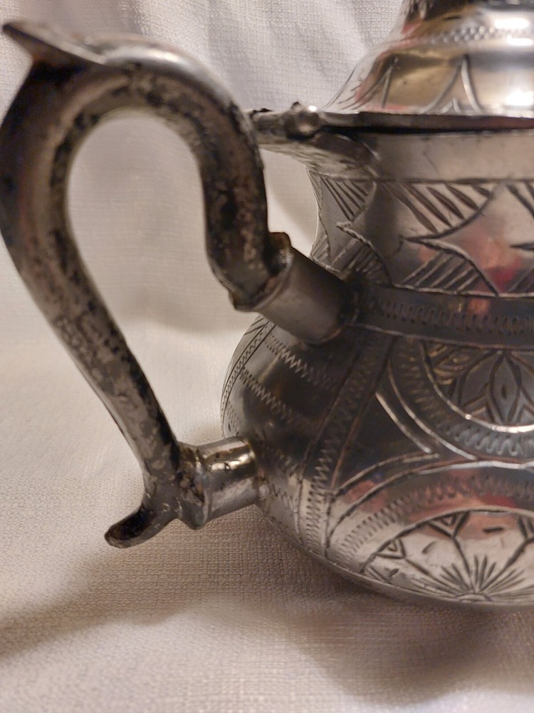 Antique Adelphi Silver Co Tea/ Coffee Pot, Large