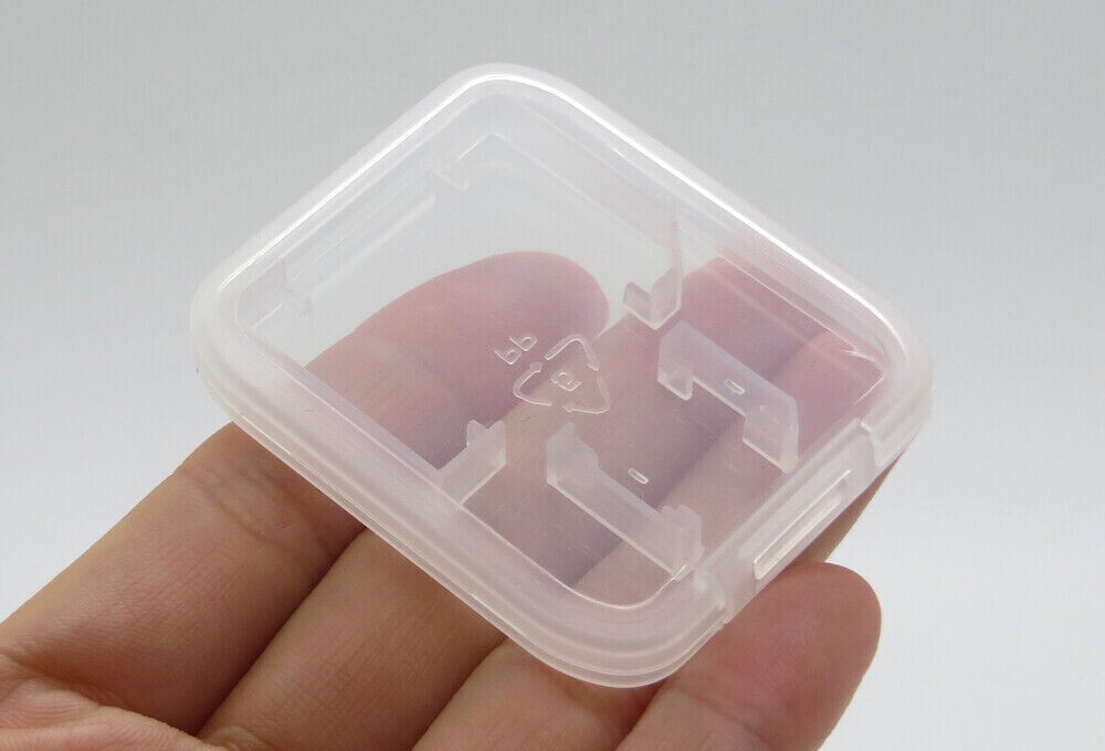 10Pcs Micro SD SDHC Memory Card Case Holder Box Storage Hard Plastic Transparent