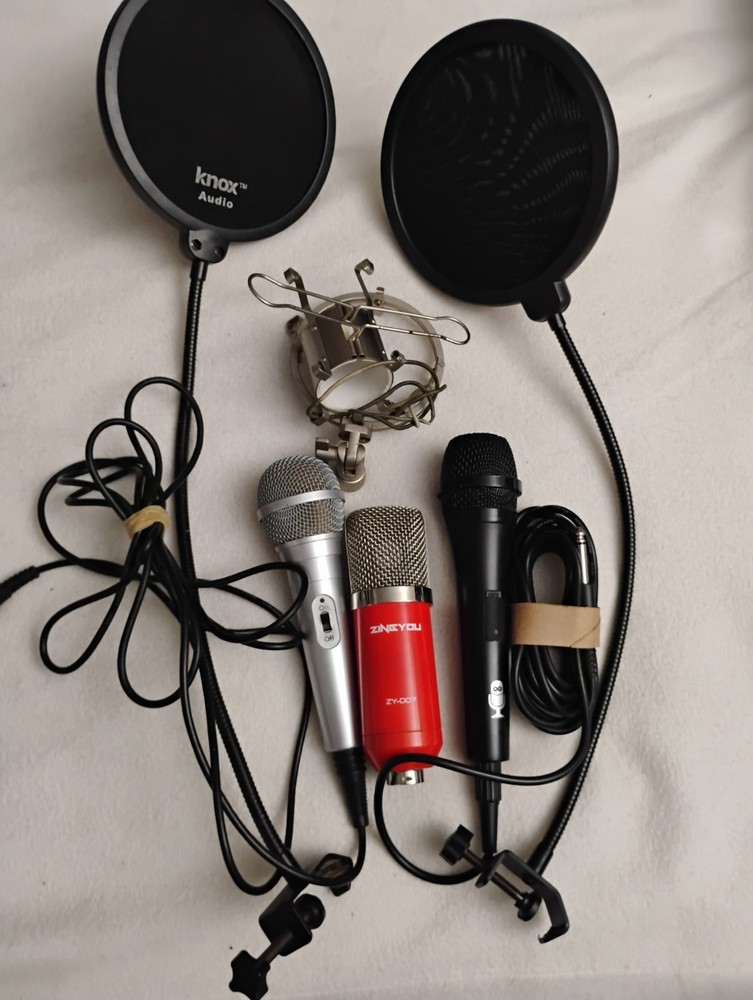 3 mic's plus some miscellaneous items all untested