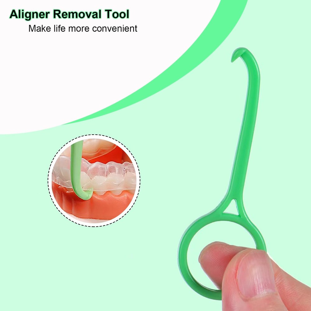 Aligner Removal Tool, Portable Clear Tool for Invisalign 8PCS