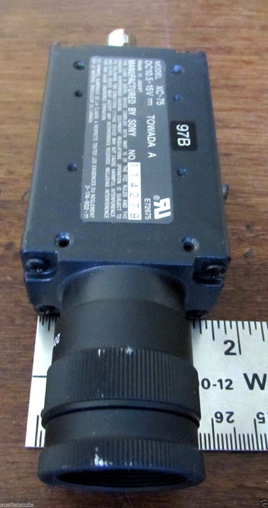 Sony CCD Microscope Video Camera Module Model XC-75 Towada 10.5-15VDC