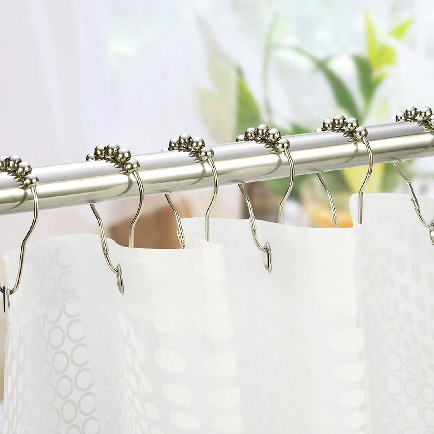 Adjustable Shower Curtain Rod Stainless Steel L Shaped for Bathroom Corner Rack