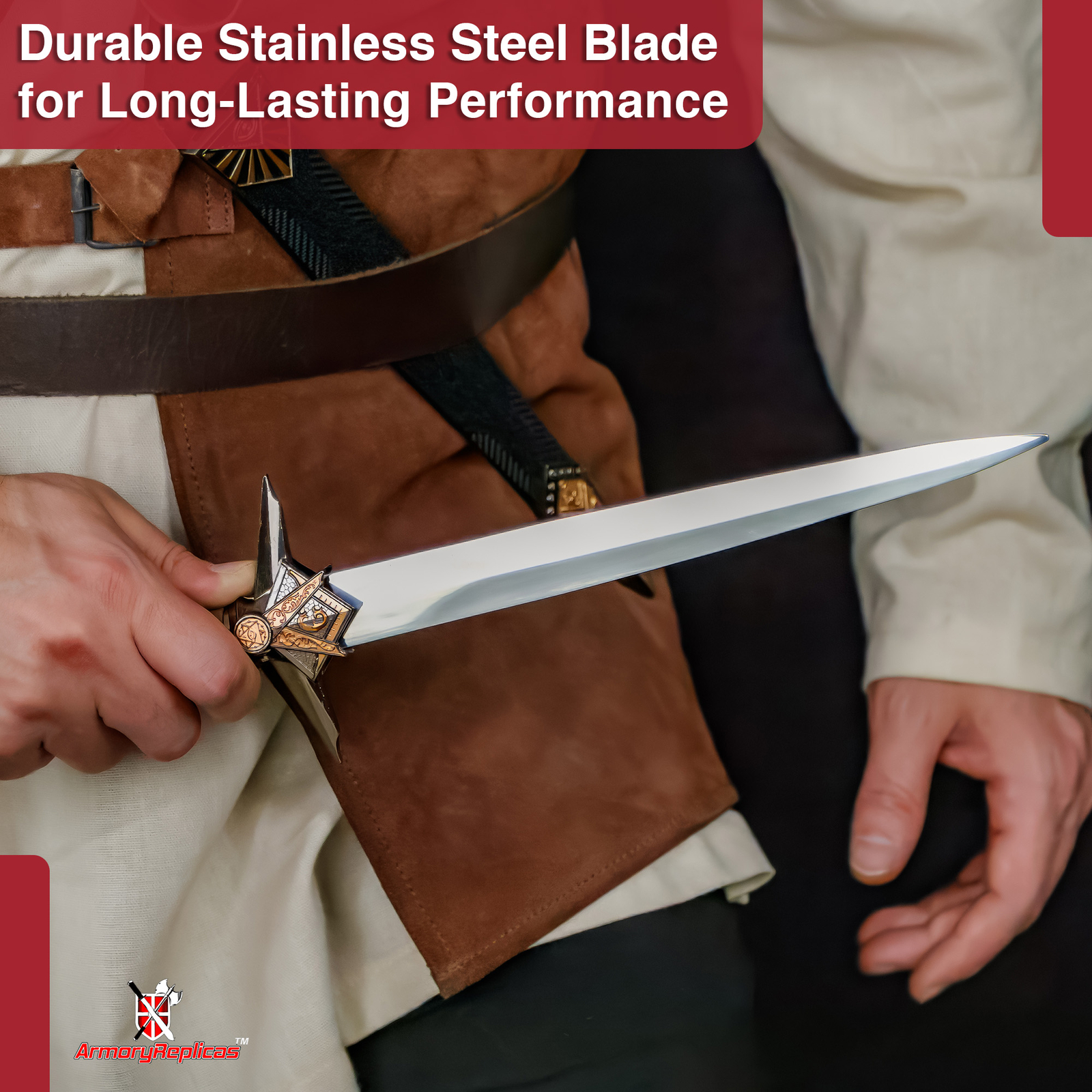 New Stainless Steel Masonic Mason knights Dagger Collection With Sheath