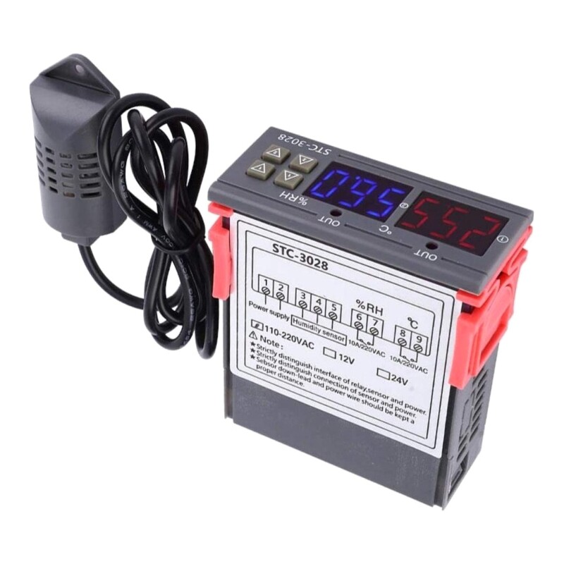 STC-3028 HumidityThermostat for Incubator Temperature Controller Heating Cooling