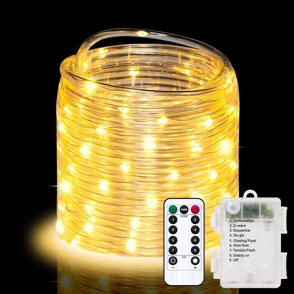 Rope Lights Outdoor  33FT LED Waterproof String Lights