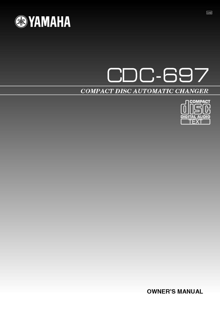Yamaha CDC-697 CD Player Owners Manual