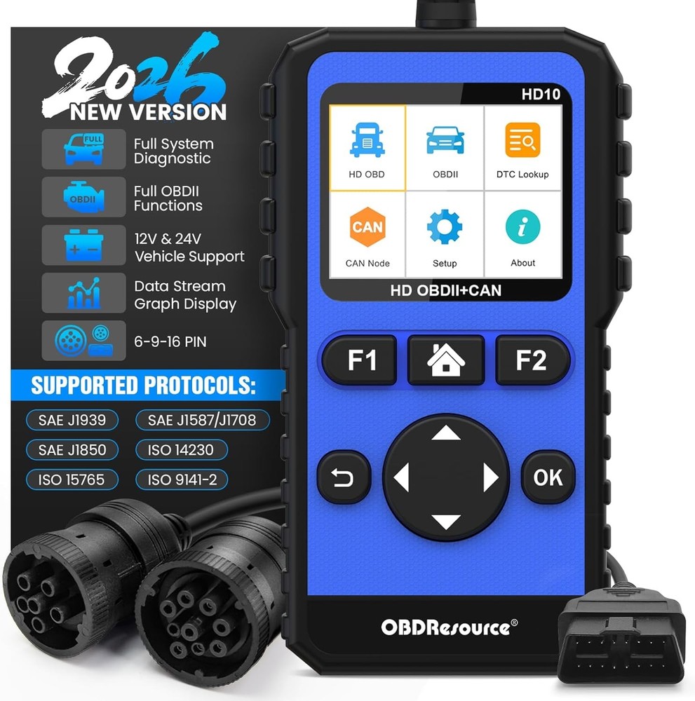 Scanner OBD2 9 pin For Cummins Diesel Engine All System Fault Code Reader US