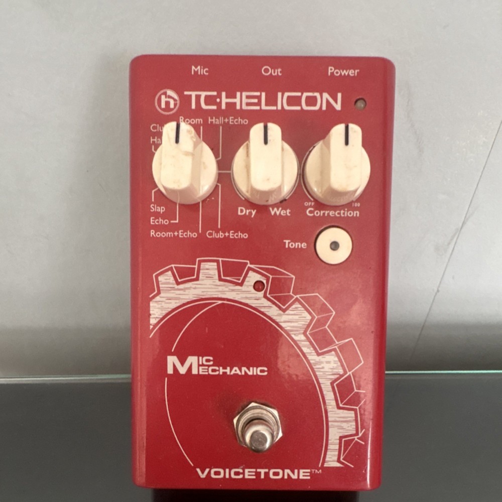 TC-Helicon VoiceTone Mic Mechanic Vocal Effects Processor Red XLR USB