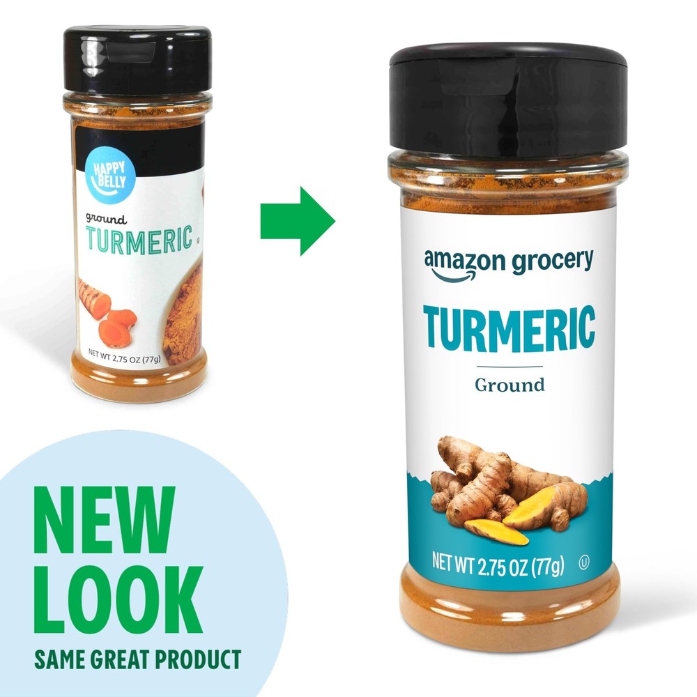 Amazon Grocery, Ground Turmeric, Kosher, 2.75 Oz