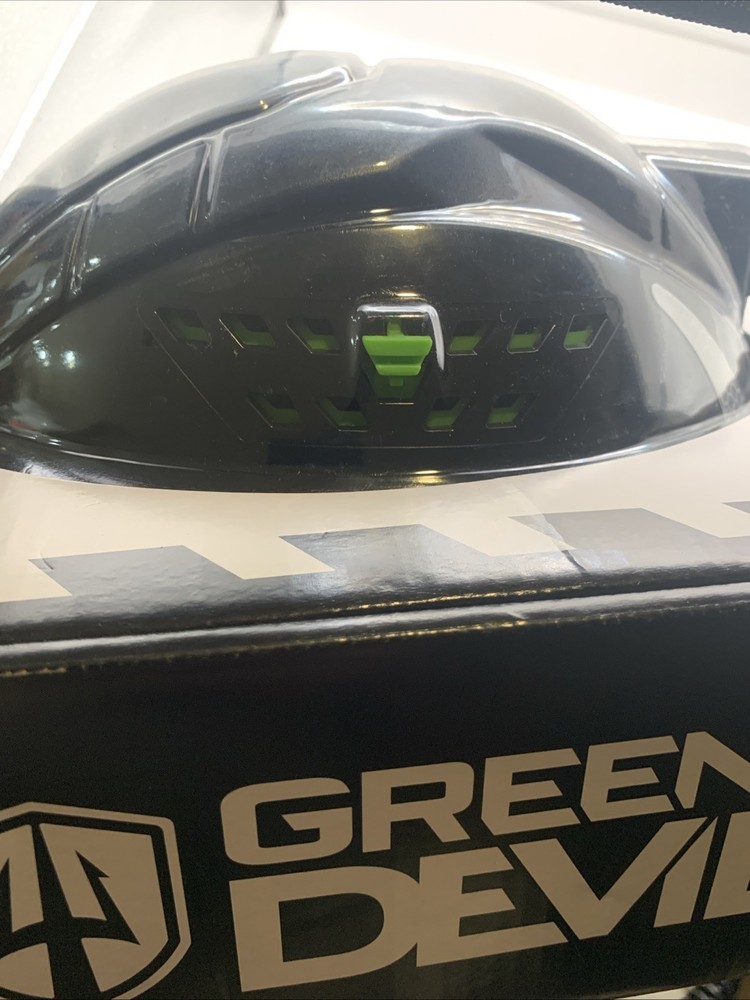 GREEN DEVIL Matrix Full Brim Hard Hat with Headlight Vented Construction Safe...