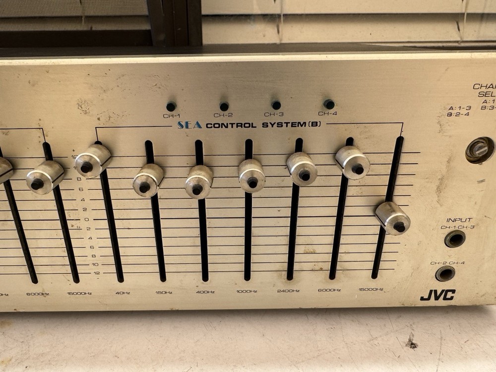 JVC SEA-V7E 4 Channel SEA Controller Stereo Graphic Equalizer Please Read