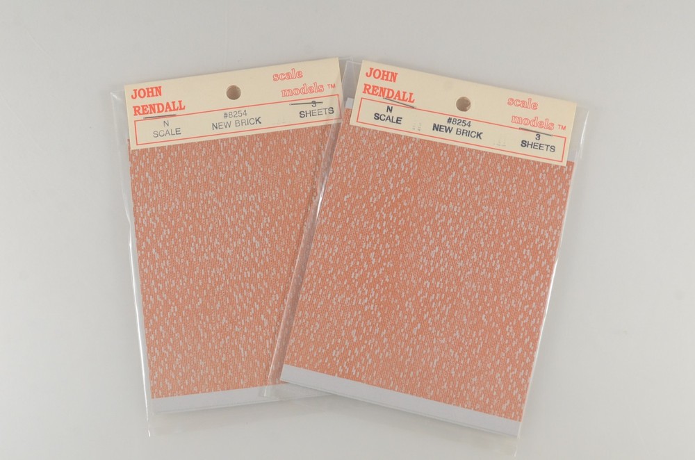 John Rendall N New Brick Sheets - 2 Packages - 8254