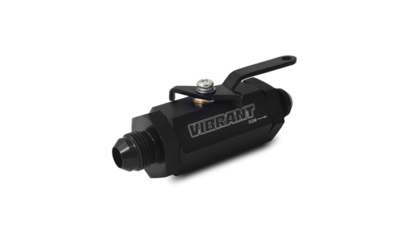 Vibrant 16756 Shut-Off Valve -16AN Black Anodized