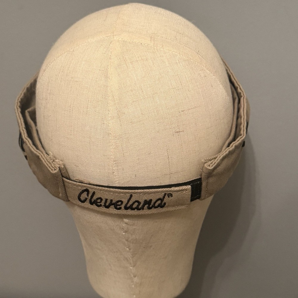 Cleveland Golf Tan Logo Visor Adjustable Strapback Embroidered